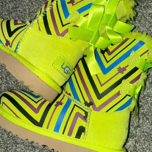 UGG Other - RARE!!! UGG Kids Vibrant Neon Patterned Boots